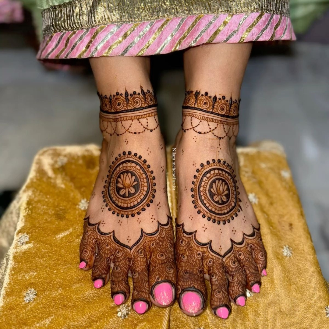 Normal Leg Design by Mehandi Art by Prakash